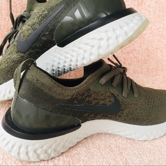 SOLD!NIKE Flyknit Epic React Army Green - Picture 4 of 10